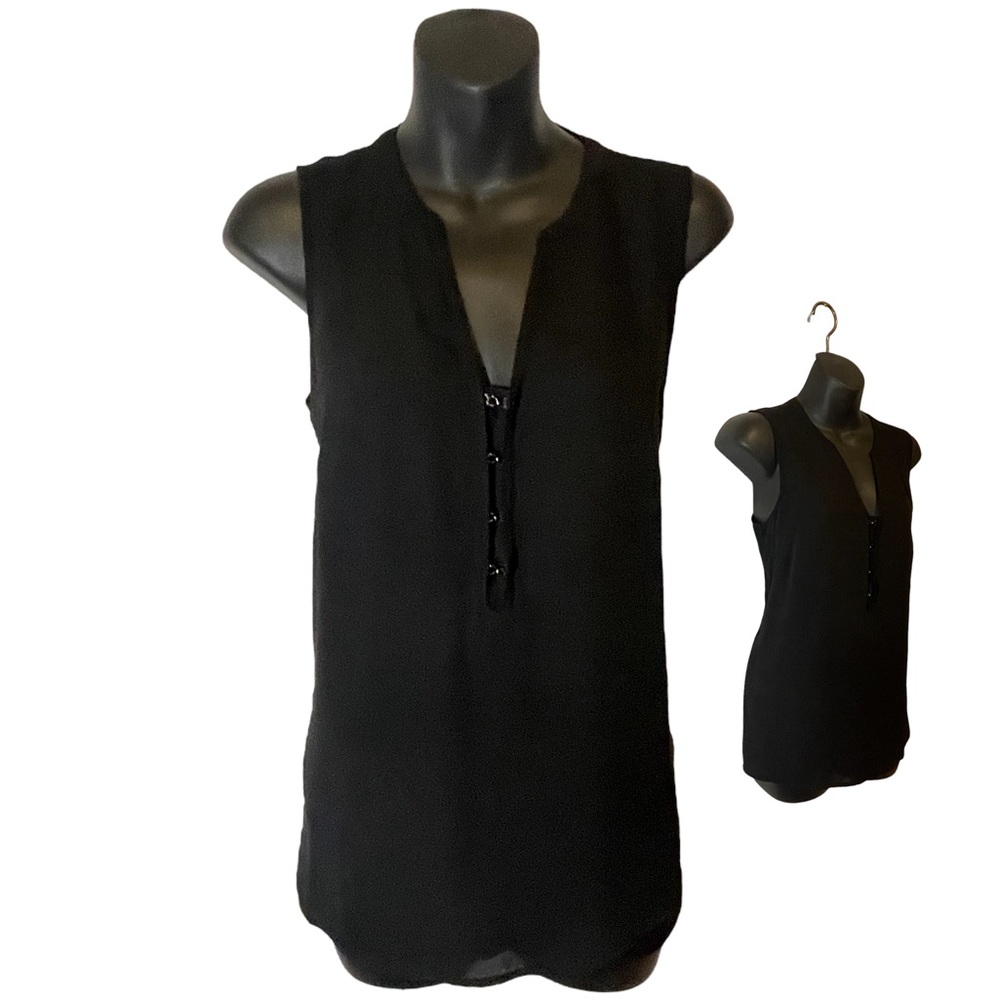 Maurices Black Sleeveless Black Blouse Top Maurice’s